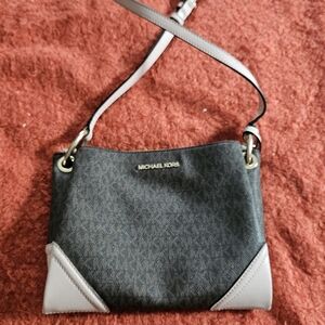 Michael Kors Gray and Black Women's Bag